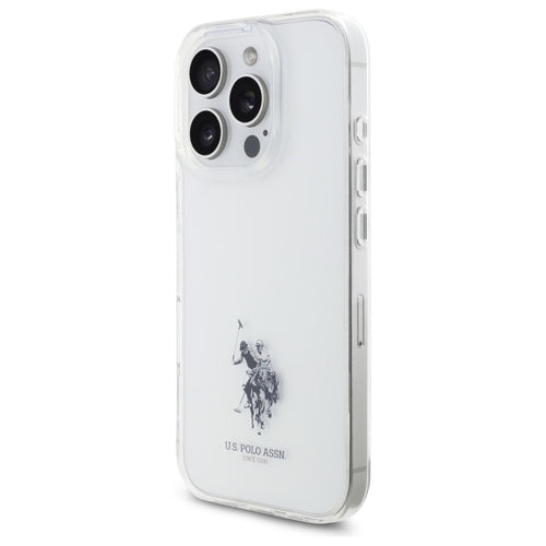 US Polo USHCP15XUSMT iPhone 15 Pro Max 6.7" Clear/Transparent IML Printed Double Horse Logo — U.S. Polo Assn.