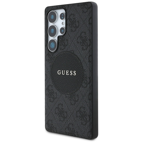 Guess 4G Round Patch Classic Logo MagSafe case for Samsung Galaxy S25 Ultra black