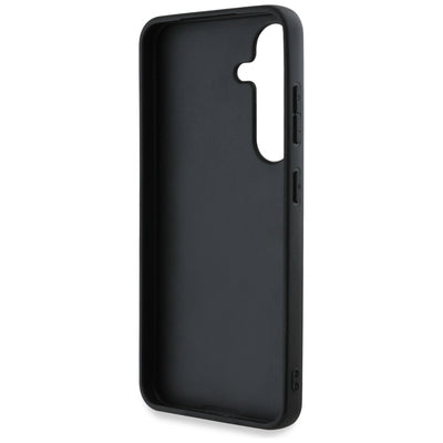 Guess Grained Big 4G Logo Small Classic Logo case for Samsung Galaxy S25 black
