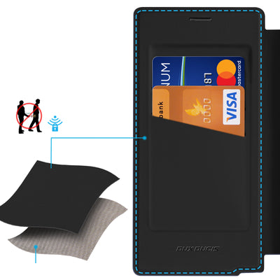 Dux Ducis Skin X Pro Case for Samsung Galaxy S25 Ultra with MagSafe and Wallet - Black