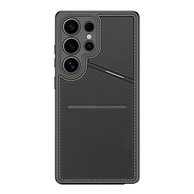 Dux Ducis Rafi II Case for Samsung Galaxy S25 Ultra with Stand and Wallet - Black
