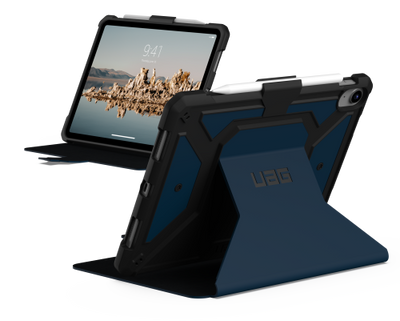 UAG Metropolis SE Case with Apple Pencil Holder for iPad 10.9" (10th Gen.) - Navy Blue