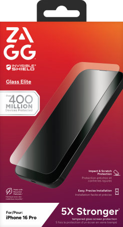 ZAGG InvisibleShield Glass Elite for iPhone 16 Pro