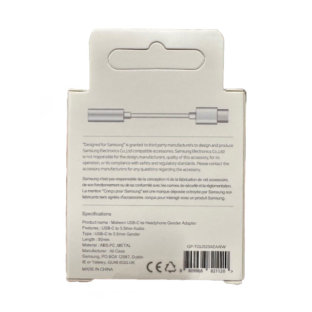 Samsung GP-TGU023AE DAC USB-C to 3.5mm mini jack adapter - white