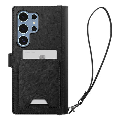 Spigen Wallet "S" Case for Samsung Galaxy S25 Ultra - Black