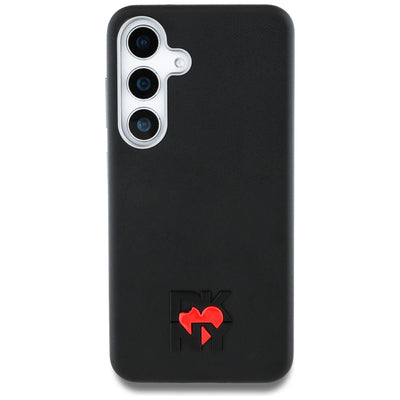 DKNY Leather Heart of NY Case for Samsung Galaxy S25 - Black