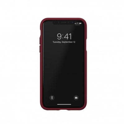 Adidas OR Molded PU Suede case for iPhone X / XS - burgundy