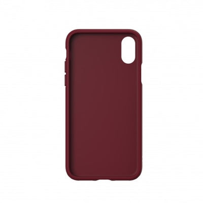 Adidas OR Molded PU Suede case for iPhone X / XS - burgundy
