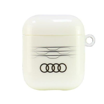 Audi IML Geometric Pattern Case for AirPods 1 / 2 - White