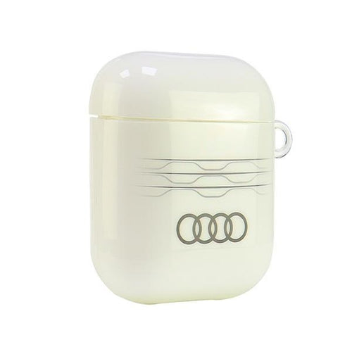 Audi IML Geometric Pattern Case for AirPods 1 / 2 - White