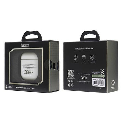 Audi IML Geometric Pattern Case for AirPods 1 / 2 - White