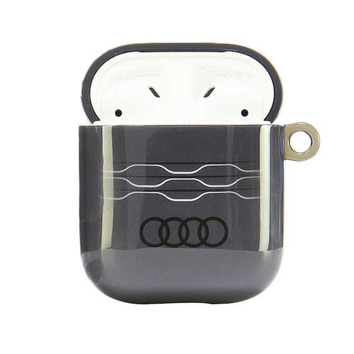 Audi IML Geometric Pattern Case for AirPods 1 / 2 - Gray