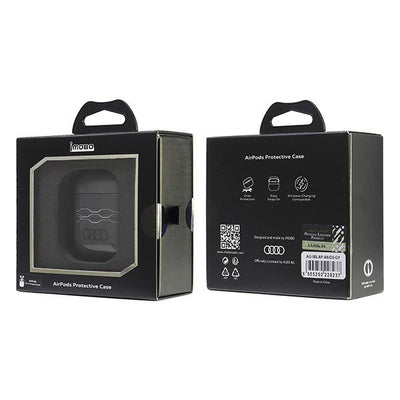 Audi IML Geometric Pattern Case for AirPods 1 / 2 - Gray