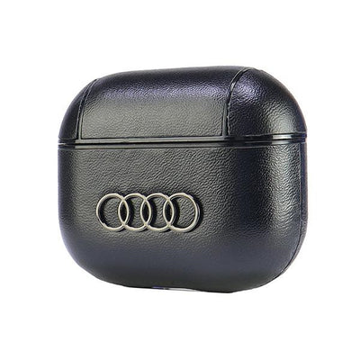 Audi Leather Big Logo Case for AirPods 3 - Black