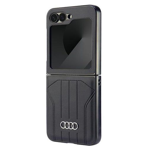 Audi Synthetic Leather MagSafe Case for Samsung Galaxy Z Flip 6 - Black