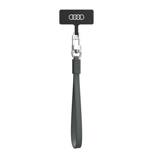 Audi Crossbody Leather Universal Lanyard 28cm x 10mm - Gray