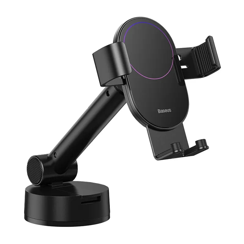 Gravity car mount for Baseus Tank phone with suction cup (black) - Product Image 1