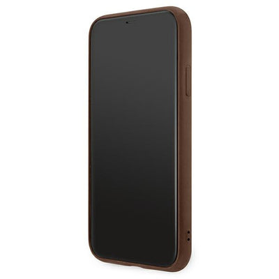 Guess 4G Metal Gold Logo Case for iPhone 11 / Xr 6.1" - Brown