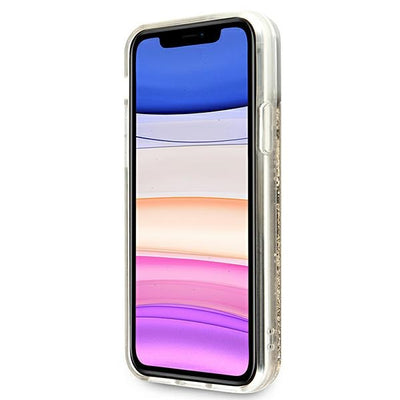 Guess 4G Big Liquid Glitter case for iPhone 11 6.1" / Xr - gold
