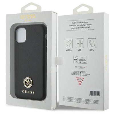 Guess Strass Metal Logo iPhone 11 / Xr 6.1" Case - Black