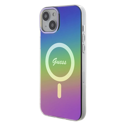 Guess IML Iridescent MagSafe case for iPhone 15 Plus / 14 Plus 6.7" - multicolor