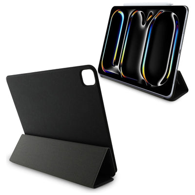 Karl Lagerfeld Saffiano Magnetic Karl & Choupette iPad Pro 13" 2024 Book Cover Case - Black