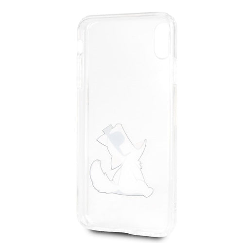 Karl Lagerfeld Choupette Fun iPhone Xs Max Case - Transparent