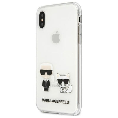 Karl Lagerfeld Karl & Choupette iPhone Xs Max Case - Transparent