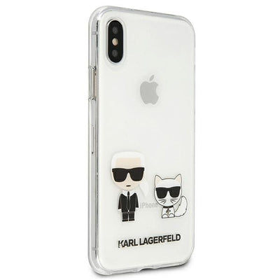 Karl Lagerfeld Karl & Choupette iPhone Xs Max Case - Transparent