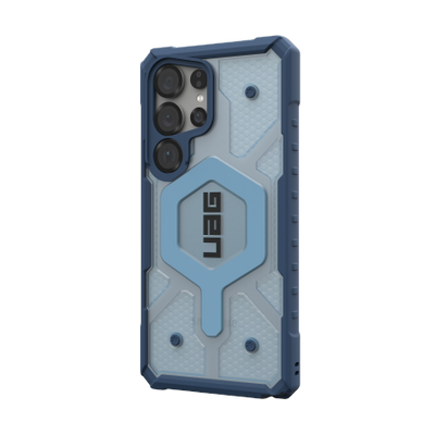 UAG Pathfinder Clear Magnet Bundle Case with Magnetic Module and Wrist Strap for Samsung Galaxy S25 Ultra 5G - Navy Blue