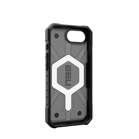 UAG Pathfinder Clear MagSafe iPhone 16e Case - Gray/Black