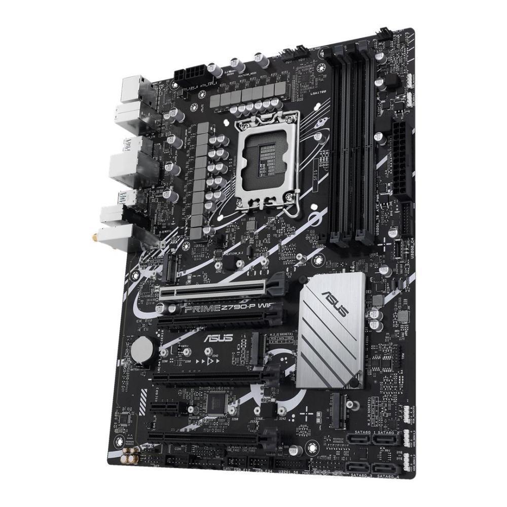 Mainboard ASUS Intel Z790 LGA1700 ATX Memory DDR5 Memory slots 4 1xPCI-Express 3.0 1x 3xPCI-Express 4.0 16x 1xPCI-Express 5.0 16x 3xM.2 1xHDMI 1xDisplayPort 4xUSB 2.0 3xUSB 3.2 1xUSB-C 1xPS/2 1xRJ45 3xAudio port PRIMEZ790-PWIFI