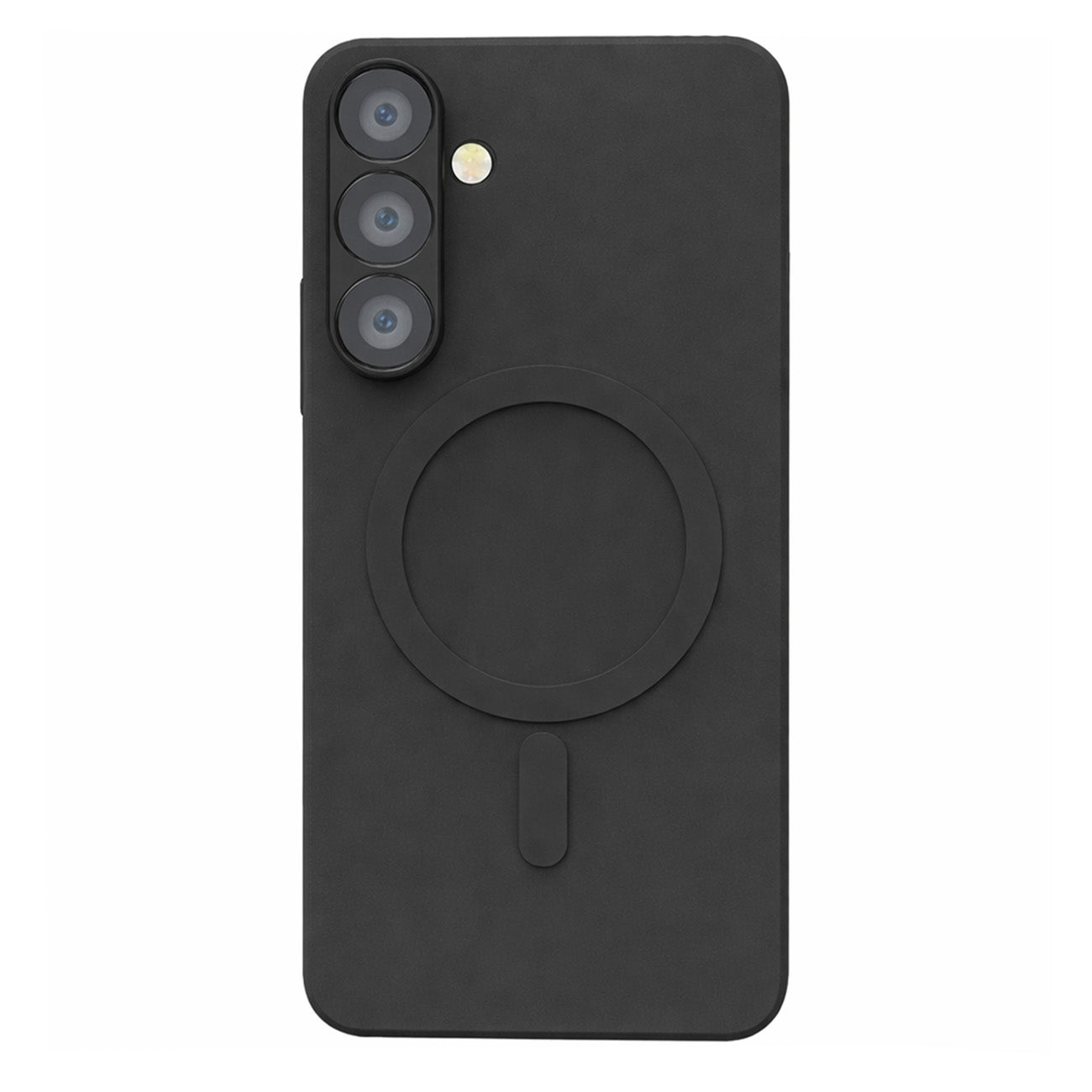 Liquid Silicone Case with MagSafe for Samsung Galaxy A56 5G - Black — Hurtel