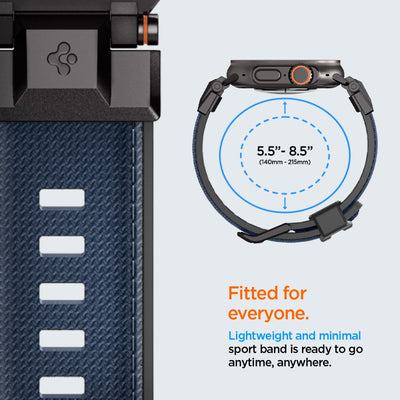 Spigen DuraPro Armor Strap for Apple Watch 44 / 45 / 46 / 49 mm - Navy Blue