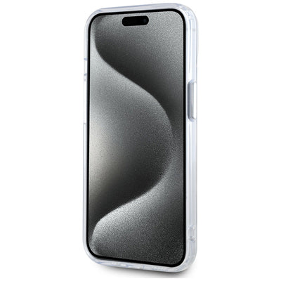 Karl Lagerfeld IML Metal Karl Head MagSafe Case for iPhone 15 White