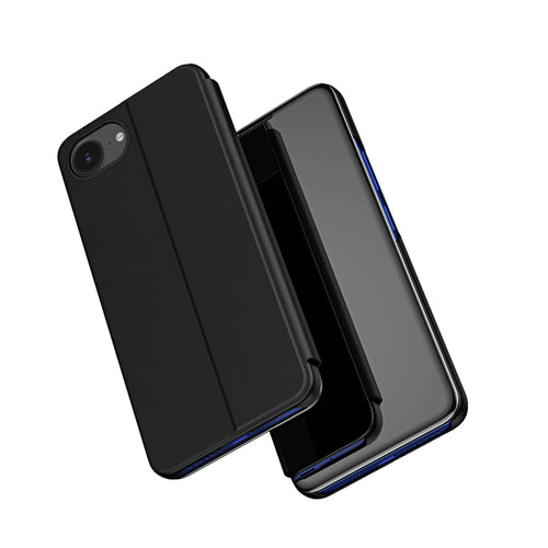 Clear View Case for iPhone 16e / 17e Flip Cover - Black — Hurtel