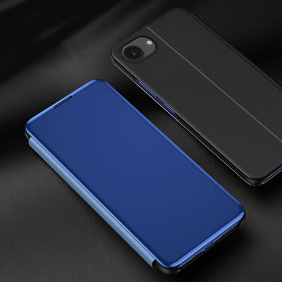 Clear View Case for iPhone 16e / 17e Flip Cover - Blue — Hurtel