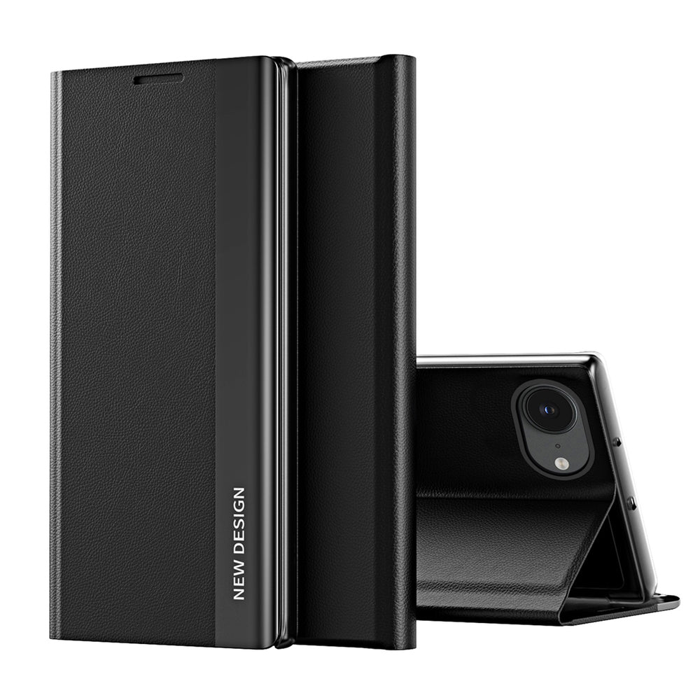 Sleep Case Pro for iPhone 16e / 17e with flap and stand - black — Hurtel