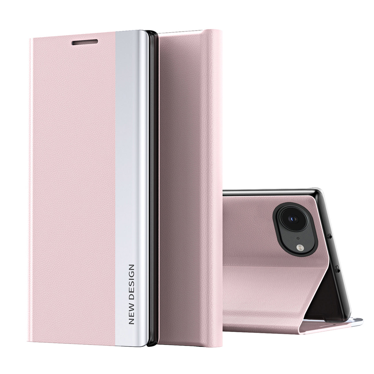 Sleep Case Pro for iPhone 16e / 17e with flap and stand - pink — Hurtel