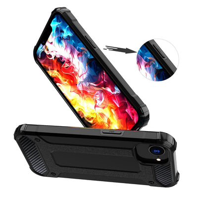Hybrid Armor case for iPhone 16e / 17e - black — Hurtel