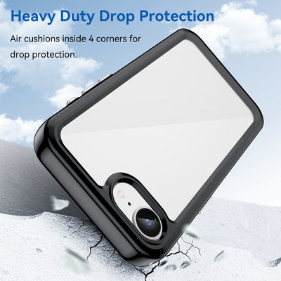 Outer Space Case for iPhone 16e / 17e with Flexible Frame - Black — Hurtel