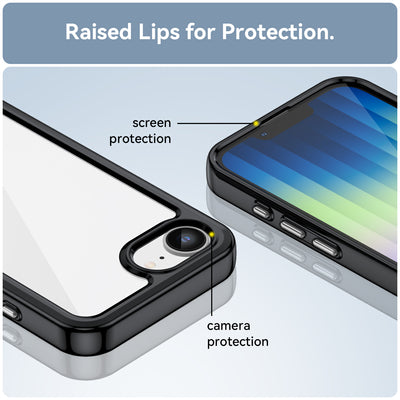 Outer Space Case for iPhone 16e / 17e with Flexible Frame - Black — Hurtel