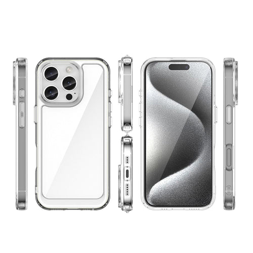 Outer Space Case for iPhone 16e / 17e Cover with Flexible Frame - Transparent — Hurtel