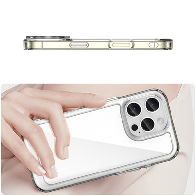 Outer Space Case for iPhone 16e / 17e Cover with Flexible Frame - Transparent — Hurtel