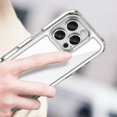 Outer Space Case for iPhone 16e / 17e Cover with Flexible Frame - Transparent — Hurtel