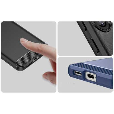 Carbon Case for Samsung Galaxy S25 Edge - Black — Hurtel