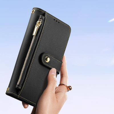 Dux Ducis Lawa Leather Case for iPhone 15 - Black