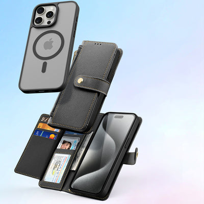 Dux Ducis Lawa Leather Case for iPhone 15 Pro - Black