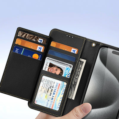 Dux Ducis Lawa Leather Case for iPhone 15 Pro - Black
