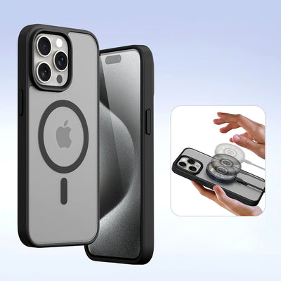 Dux Ducis Lawa Leather Case for iPhone 15 Pro Max - Black